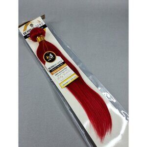 16” Ruby Red Boss Bundles Yaki Straight 100% Human Hair Track Extensions